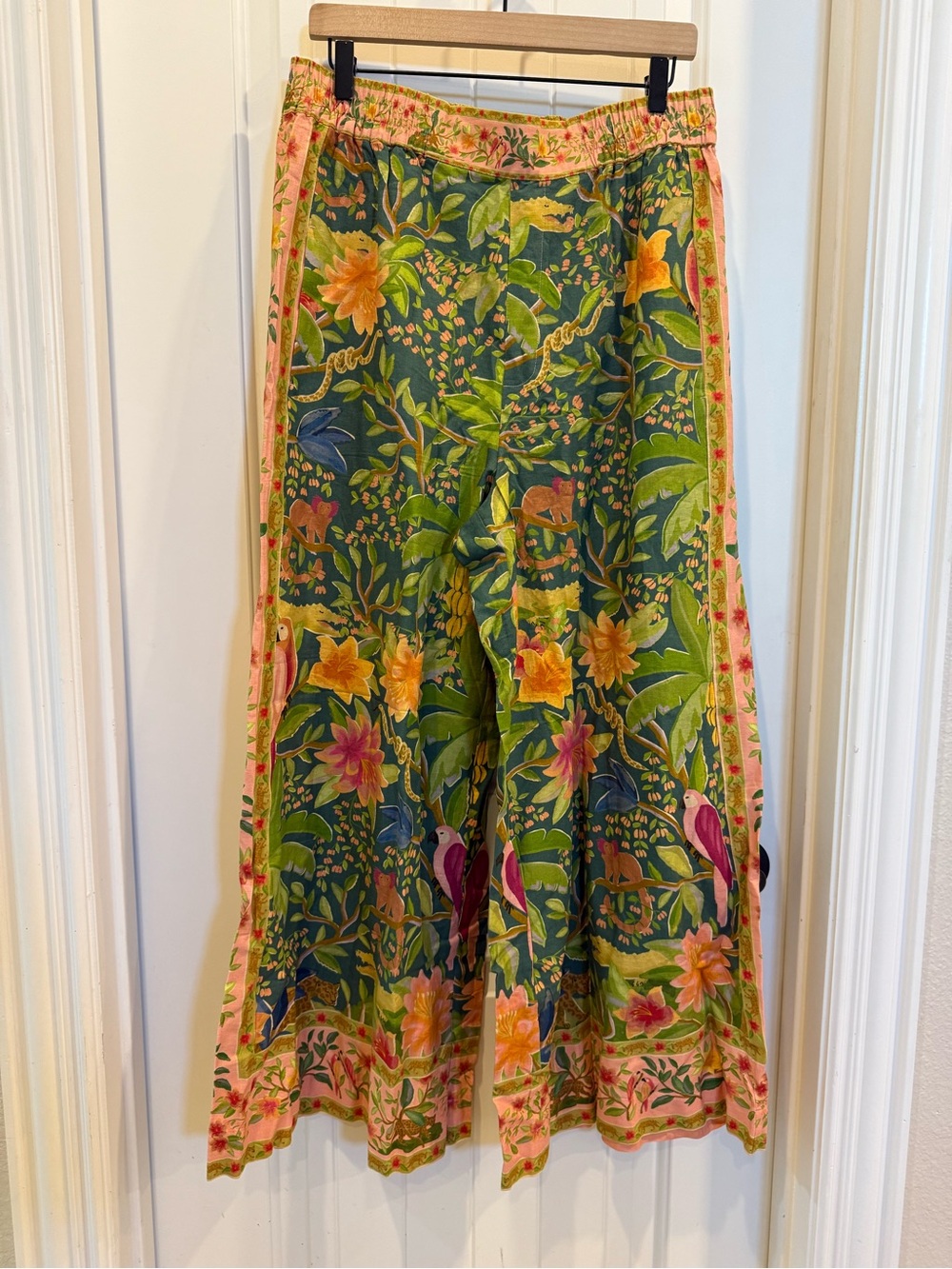 Farm Rio Linen Wide-Leg Pants - Picture 4 of 8
